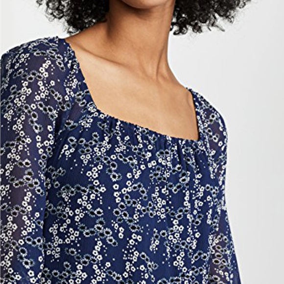 PAIGE Marjoram Dress Dark Ink Blue Multi Size Medium - Picture 3 of 4